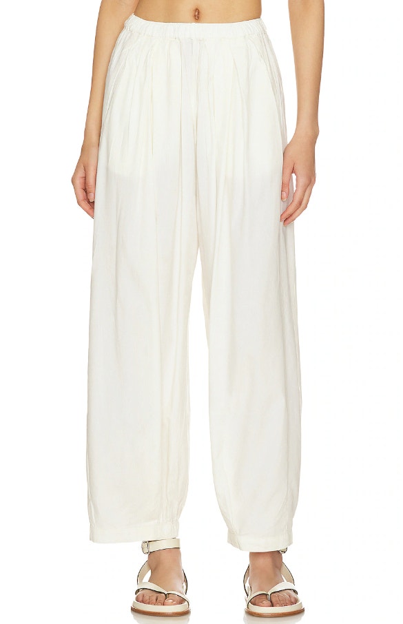 Free People To The Sky Parachute Pant Nilla Cream Size Large